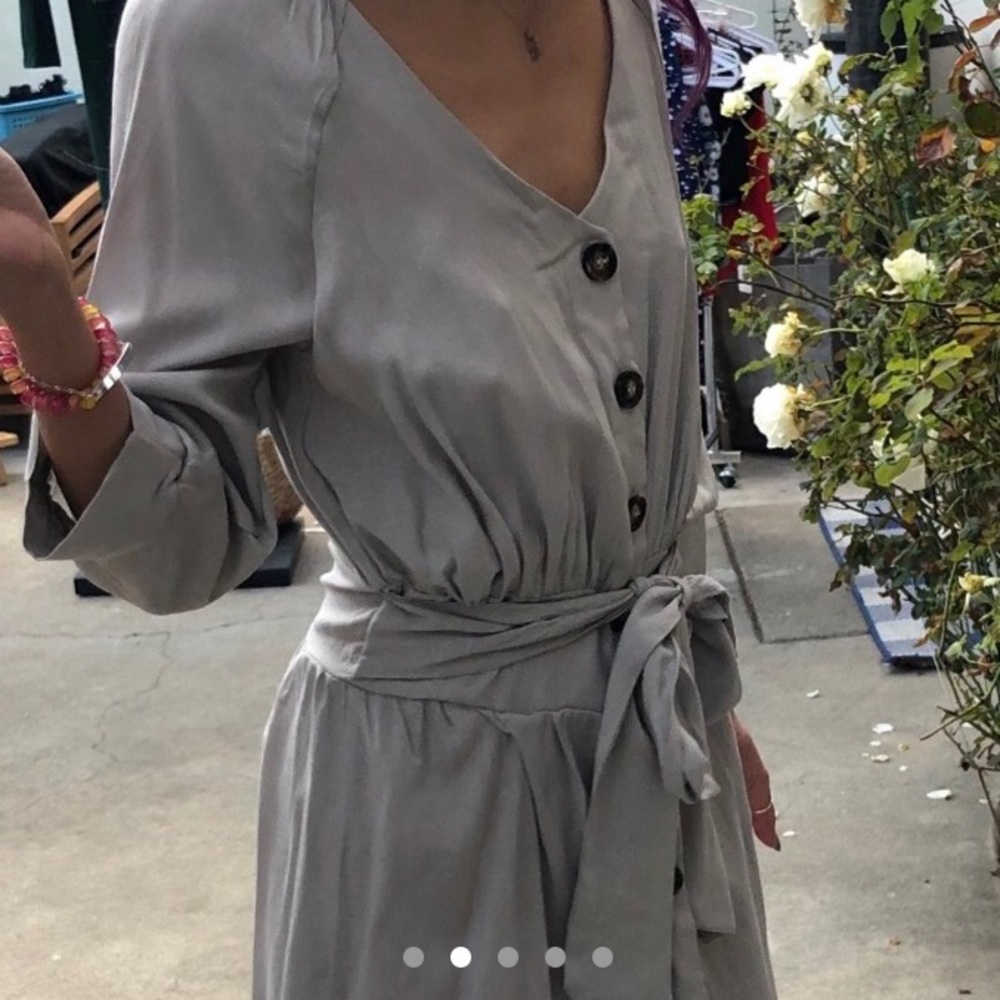 Button up Midi Dress